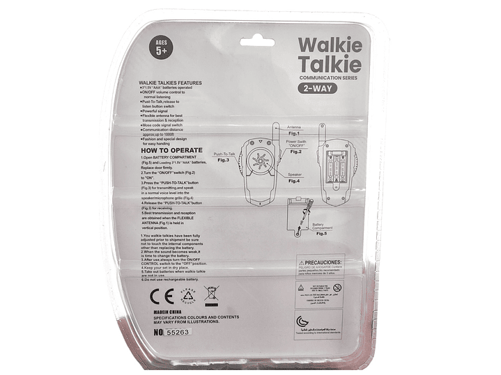 Set de 2 Walkie Talkie para Niños 300mt 55263 7