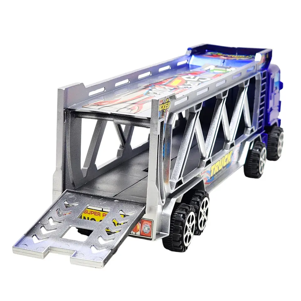 Camión Tráiler Transportador con Animales Juguetes 55173a 4