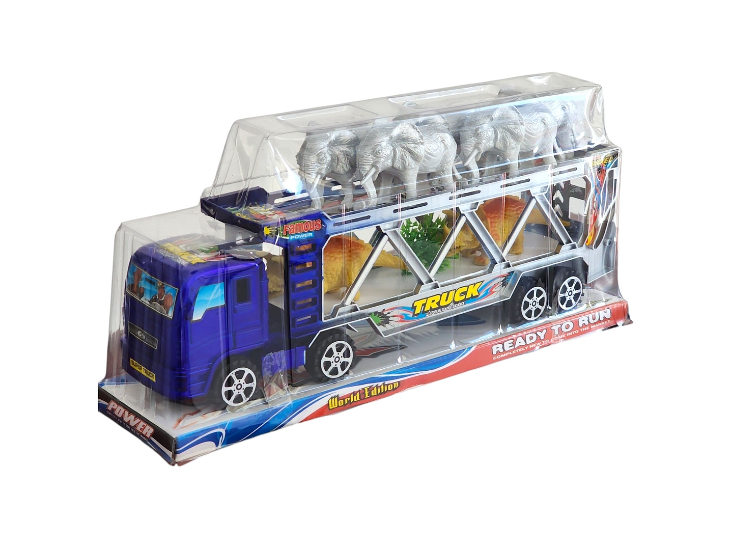 Camión Tráiler Transportador con Animales Juguetes 55173a 8