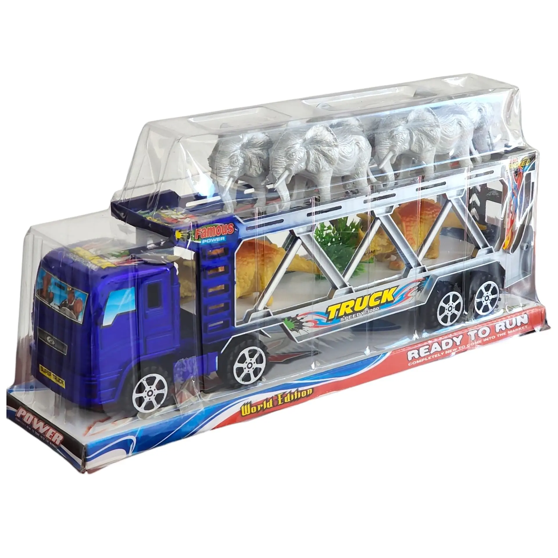 Camión Tráiler Transportador con Animales Juguetes 55173a 8