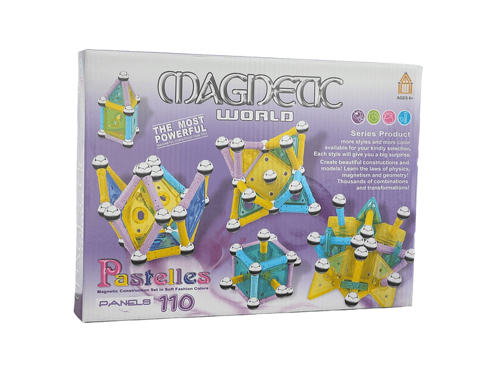 Juguete Didáctico de Construcción con imanes 110Pz 51007 2