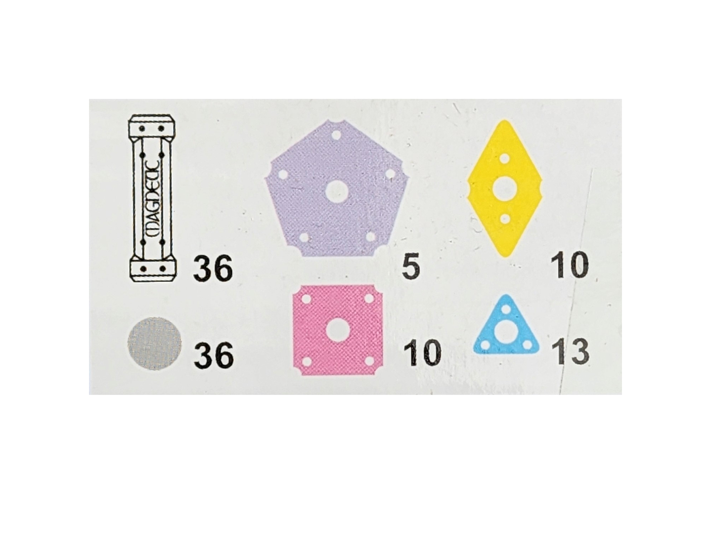 Juguete Didáctico de Construcción con imanes 110Pz 51007 4