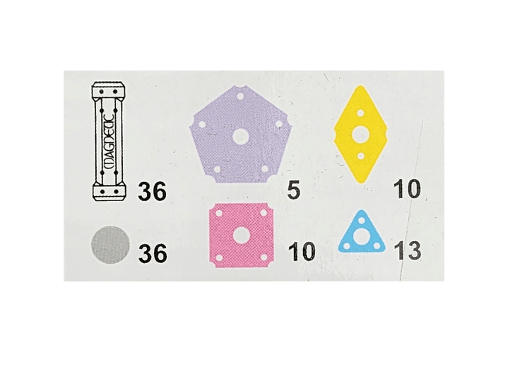 Juguete Didáctico de Construcción con imanes 110Pz 51007 4