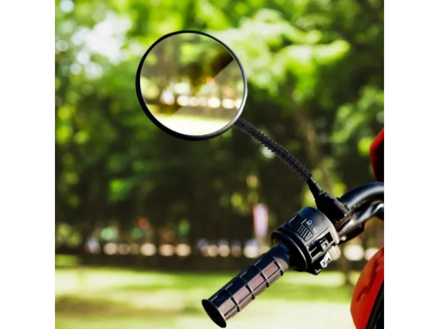 Espejo Retrovisor Ajustable Redondo para Moto / Bicicleta 18292 4