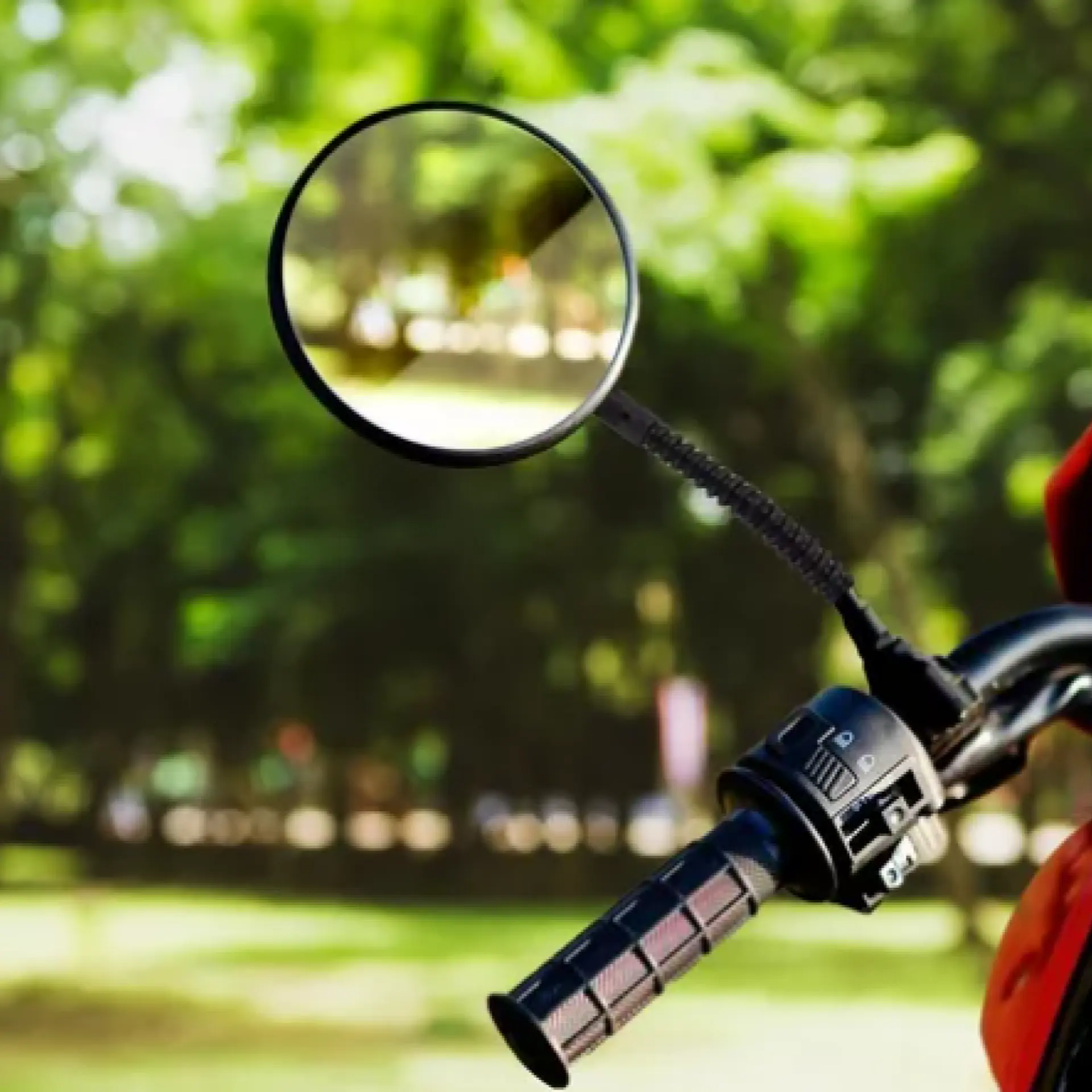 Espejo Retrovisor Ajustable Redondo para Moto / Bicicleta 18292 4