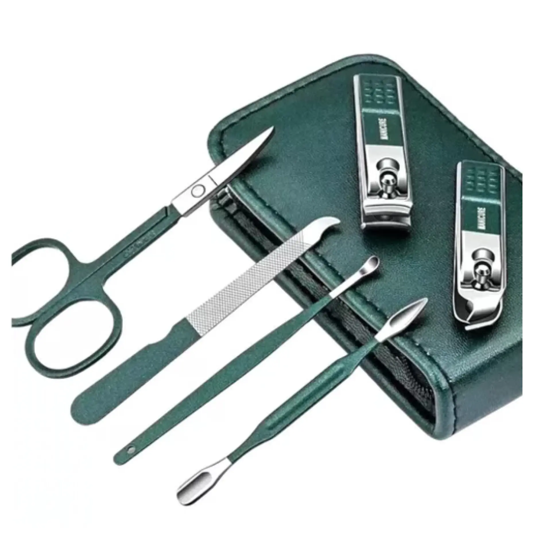 Set Manicure 6 Pcs Profesional Corta Uñas Verde 16463 2