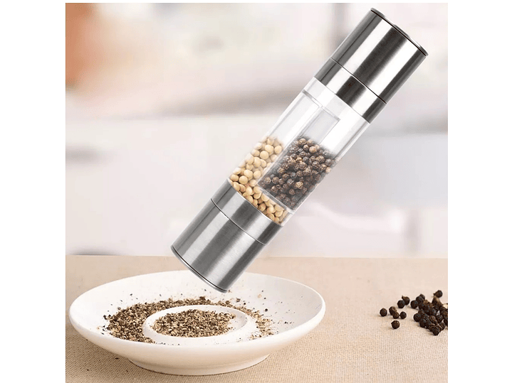 Molinillo Molino 2 en 1 Pimienta Sal Acero 14195 3