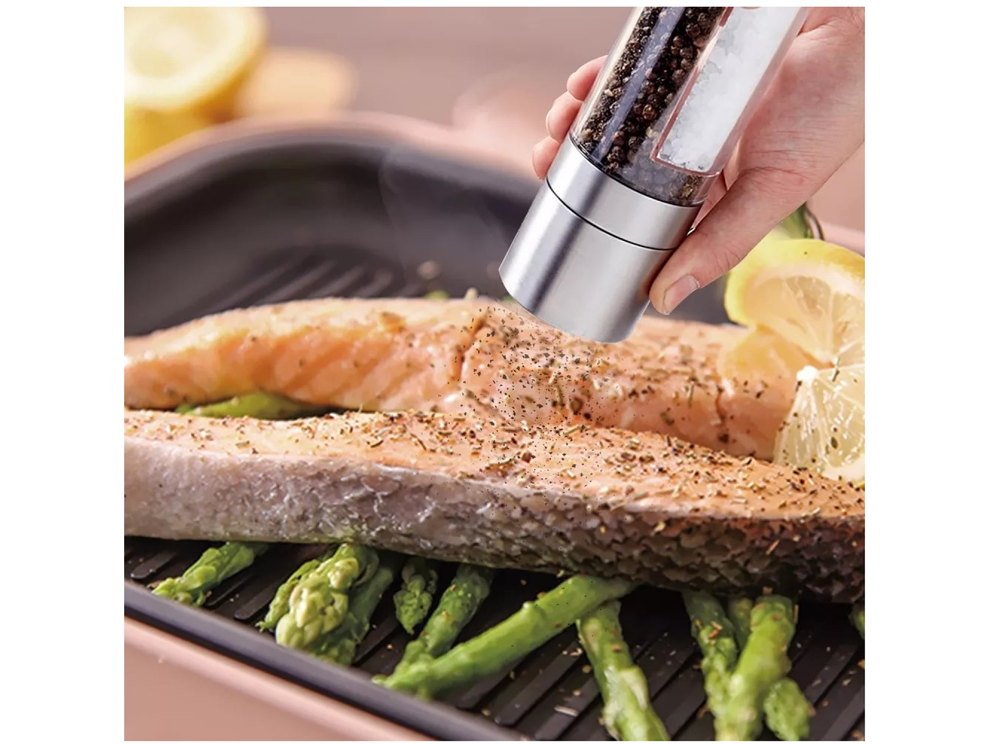 Molinillo Molino 2 en 1 Pimienta Sal Acero 14195 4