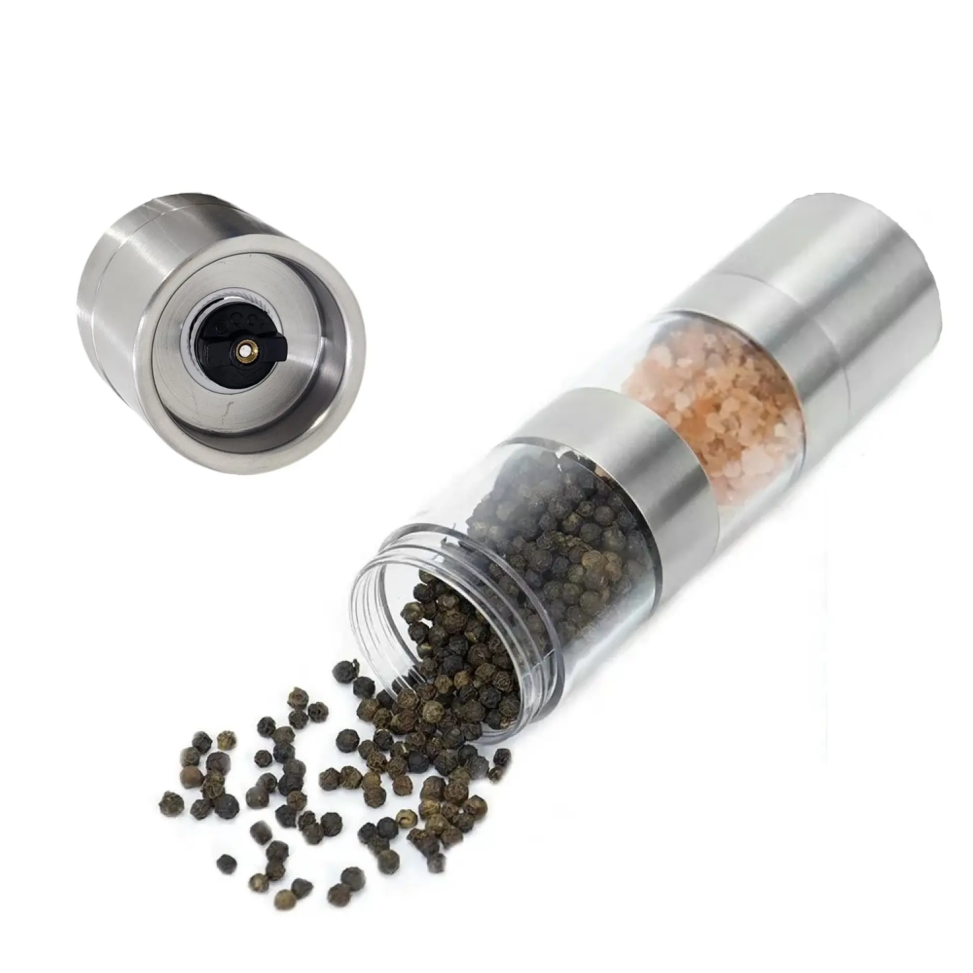 Molinillo Molino 2 en 1 Pimienta Sal Acero 14194 4
