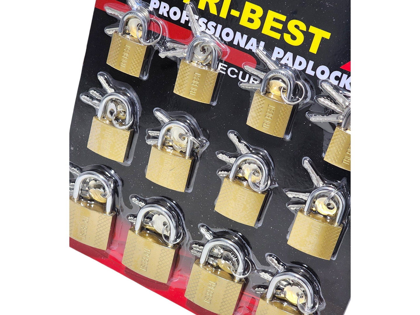 Set de 12 Candados de Seguridad con llaves 32, 38, 50mm 2