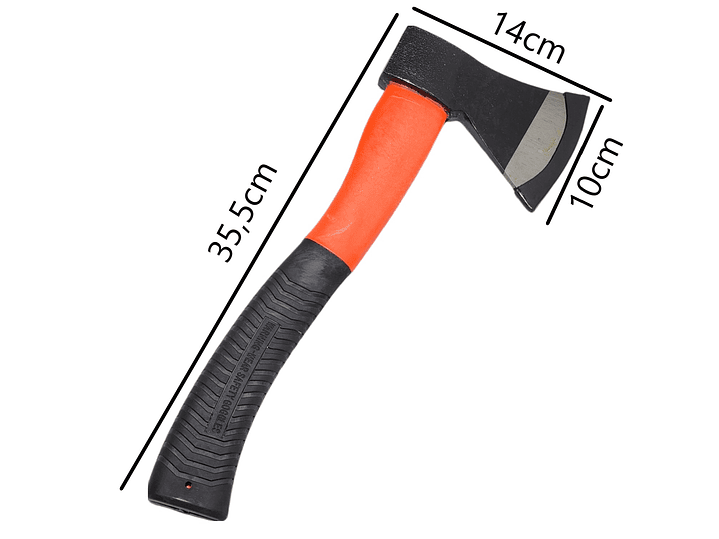 Hacha de Mano 35,5cm Mango Engomado 13082 5