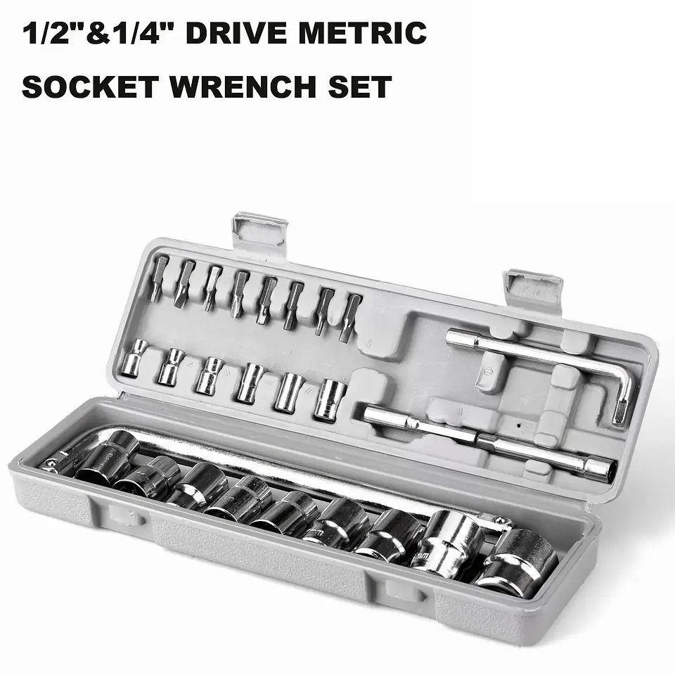 Juego Caja Dados 27 pcs Hexagonales Métricos 3