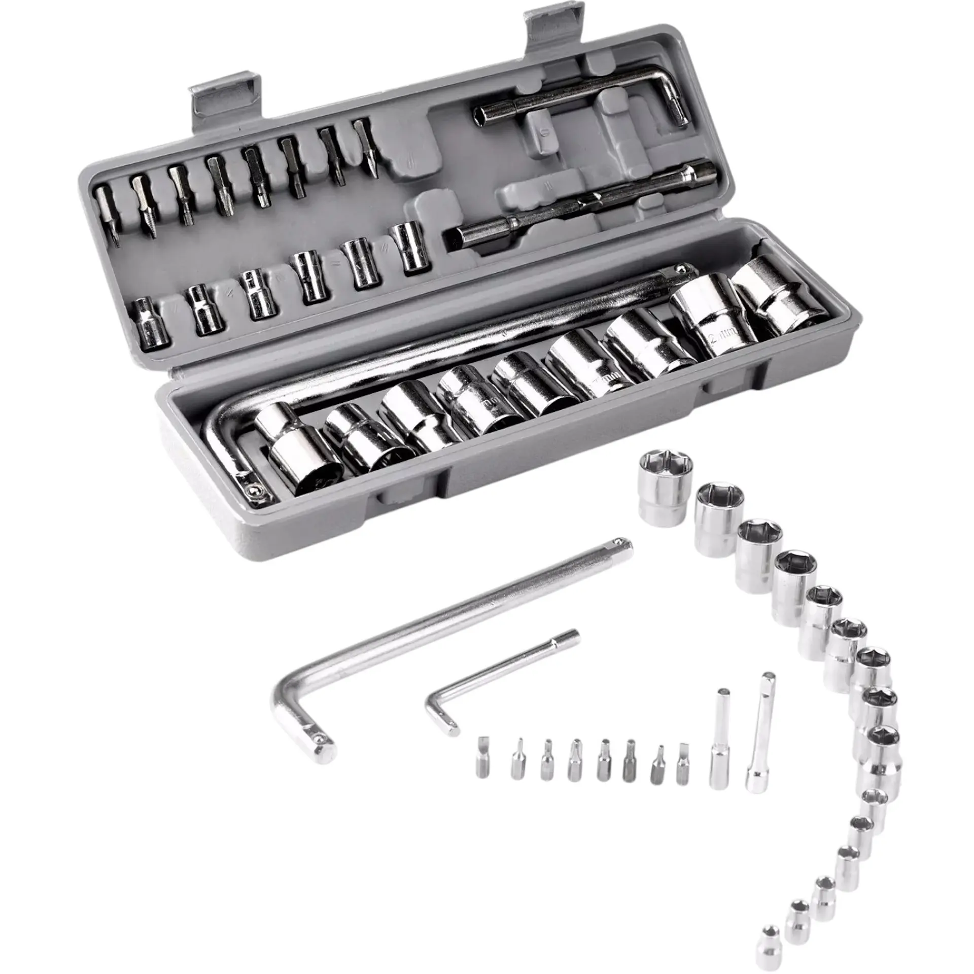 Juego Caja Dados 27 pcs Hexagonales Métricos 5