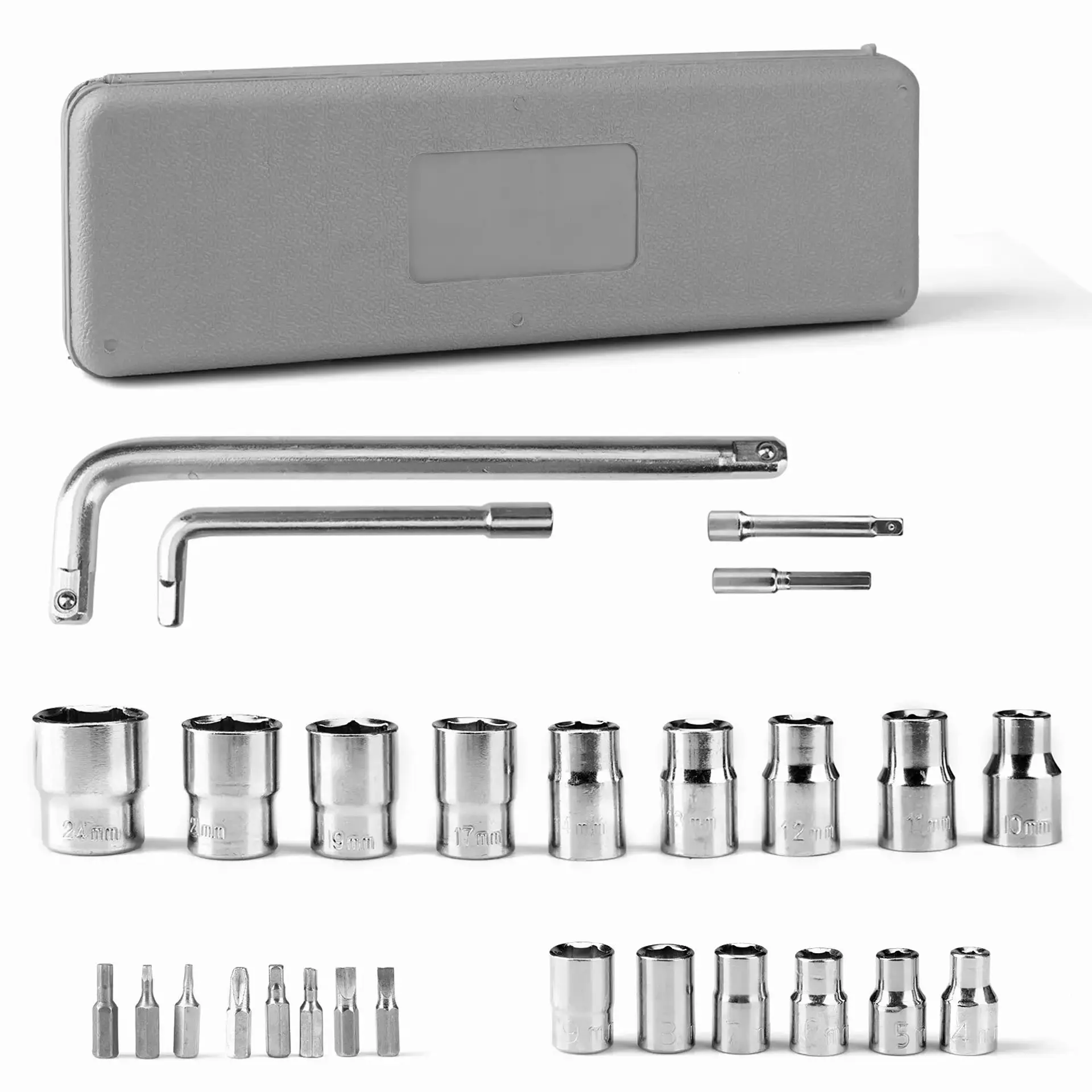 Juego Caja Dados 27 pcs Hexagonales Métricos 7