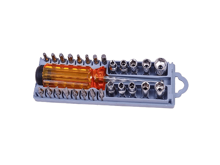 Set Destornillador y Dados 28 pcs en 1 CQ-220 1