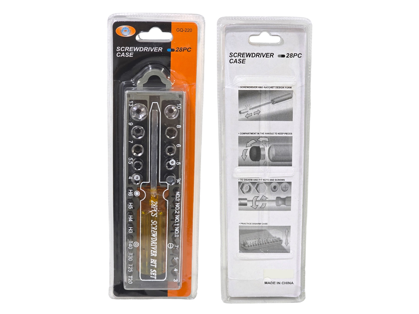 Set Destornillador y Dados 28 pcs en 1 CQ-220 8