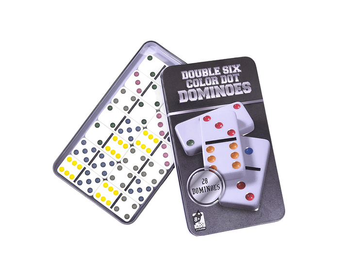 Juego de Domino 28 Pz Double Six Puntos Colores 12036 2