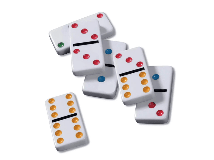 Juego de Domino 28 Pz Double Six Puntos Colores 12036 6