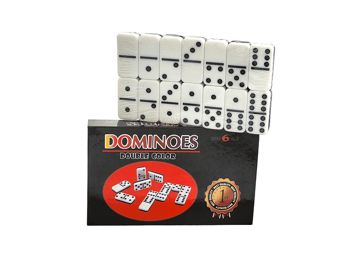 Juego de Dominó 28 Pz Blanco Negro 12002 1