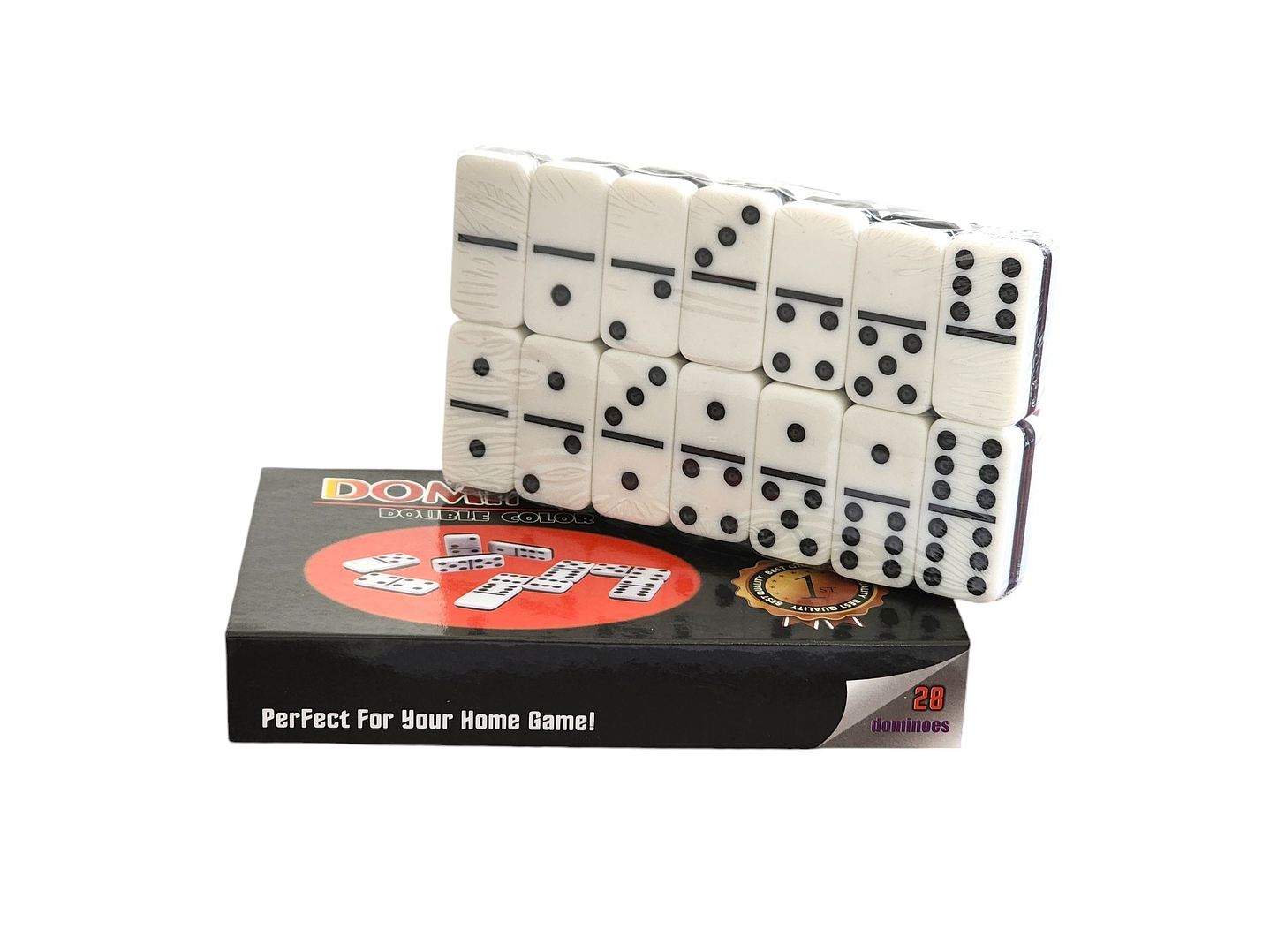 Juego de Dominó 28 Pz Blanco Negro 12002 2