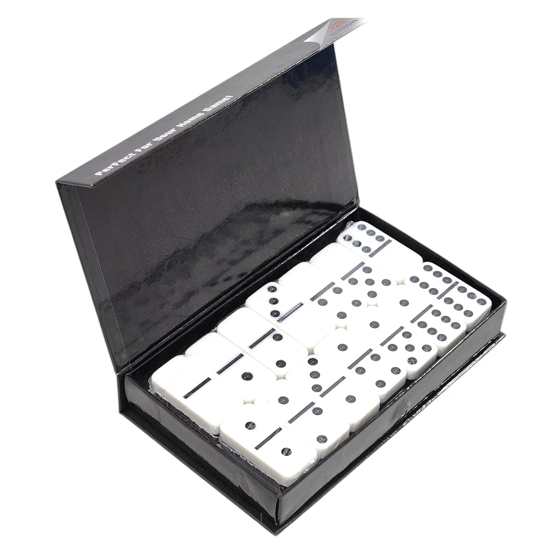 Juego de Dominó 28 Pz Blanco Negro 12002 4
