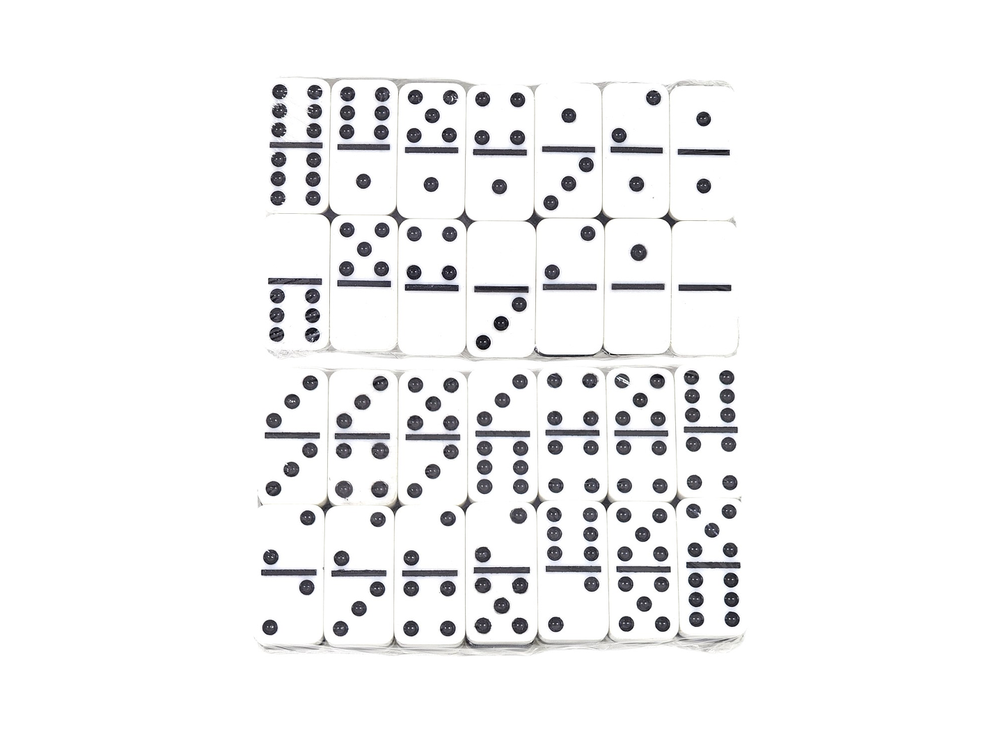 Juego de Dominó 28 Pz Blanco Negro 12002 6