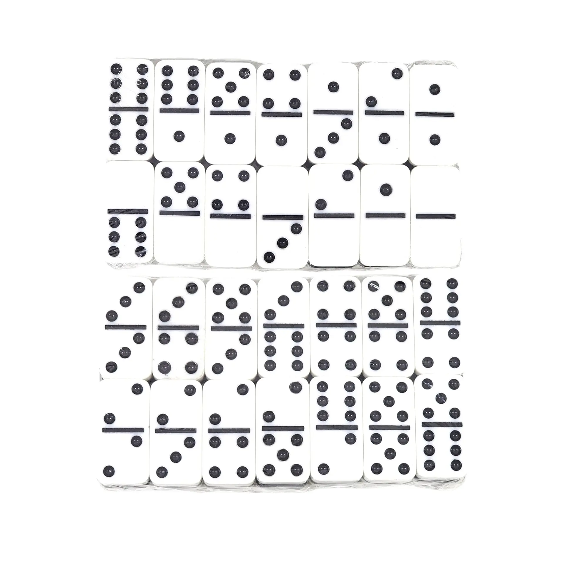 Juego de Dominó 28 Pz Blanco Negro 12002 6