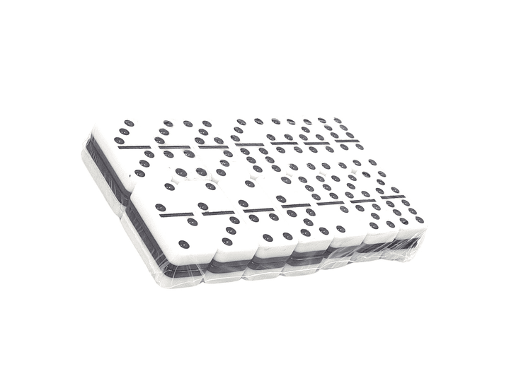 Juego de Dominó 28 Pz Blanco Negro 12002 7
