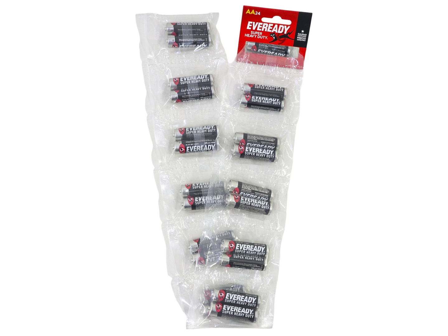 Pack 24 Pilas Eveready AA Convencional Tira 1