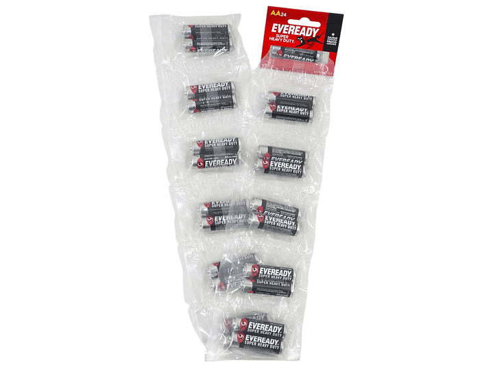 Pack 24 Pilas Eveready AA Convencional Tira 1