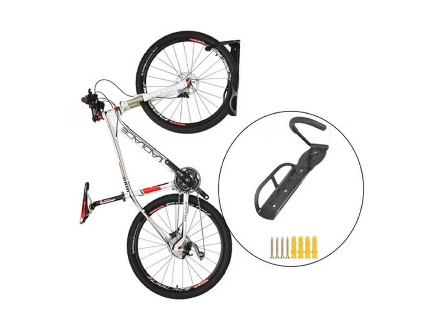 Soporte portabicicletas de pared con gancho 19003 5