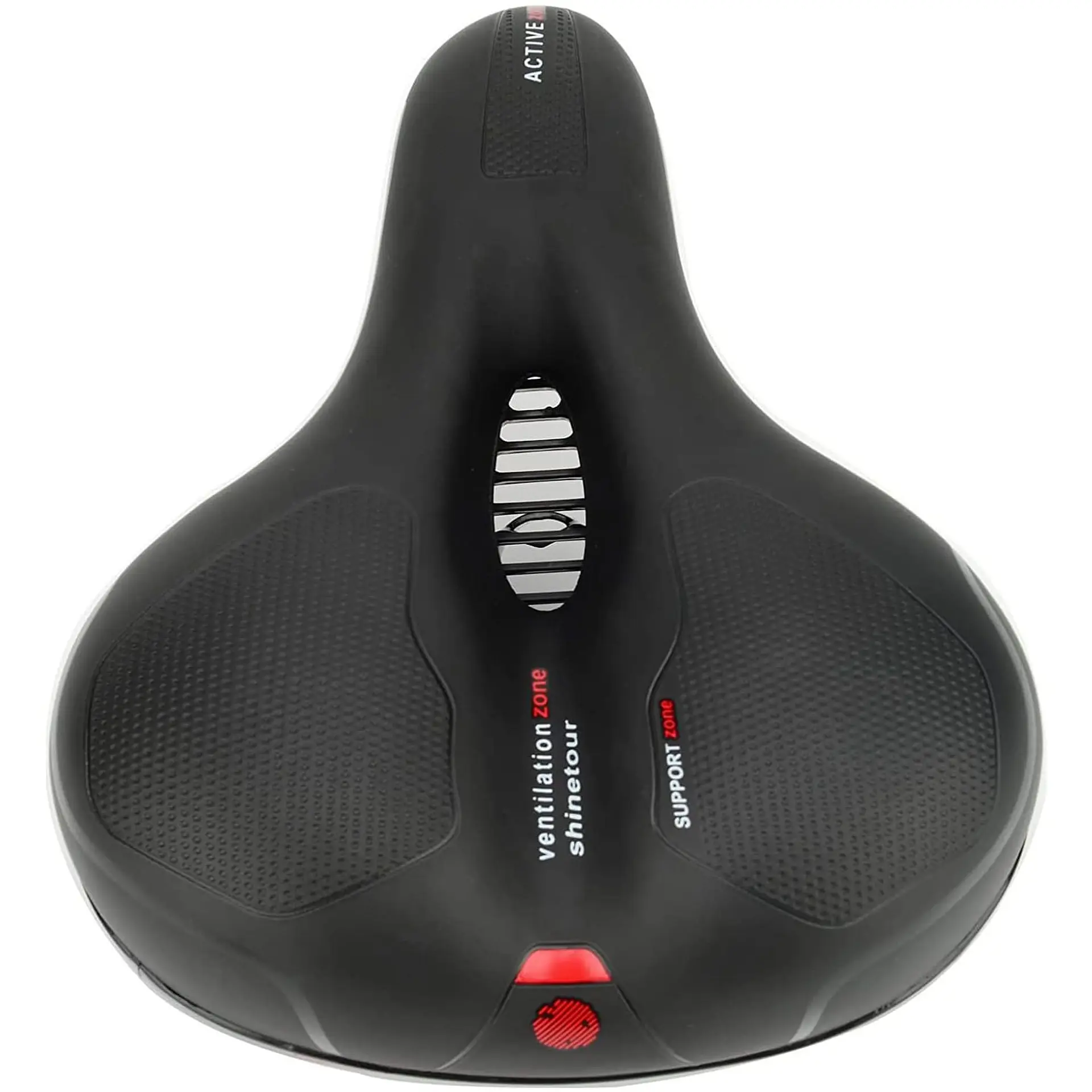 Sillín Silla Asiento Bicicleta Cómodo Prostático Reflectivo 5