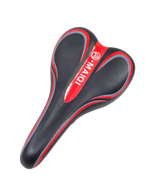 Sillín Silla Asiento Cómodo para Bicicleta Rojo 18231