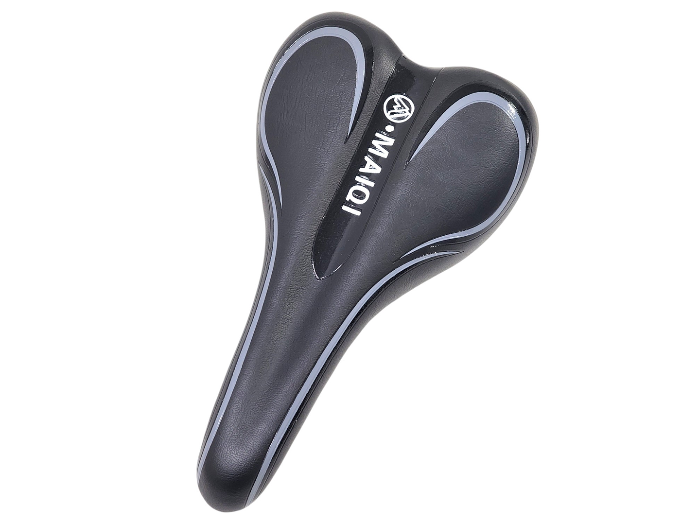 Sillín Silla Asiento Cómodo para Bicicleta Gris 18231 1