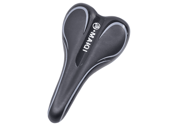 Sillín Silla Asiento Cómodo para Bicicleta Gris 18231 1