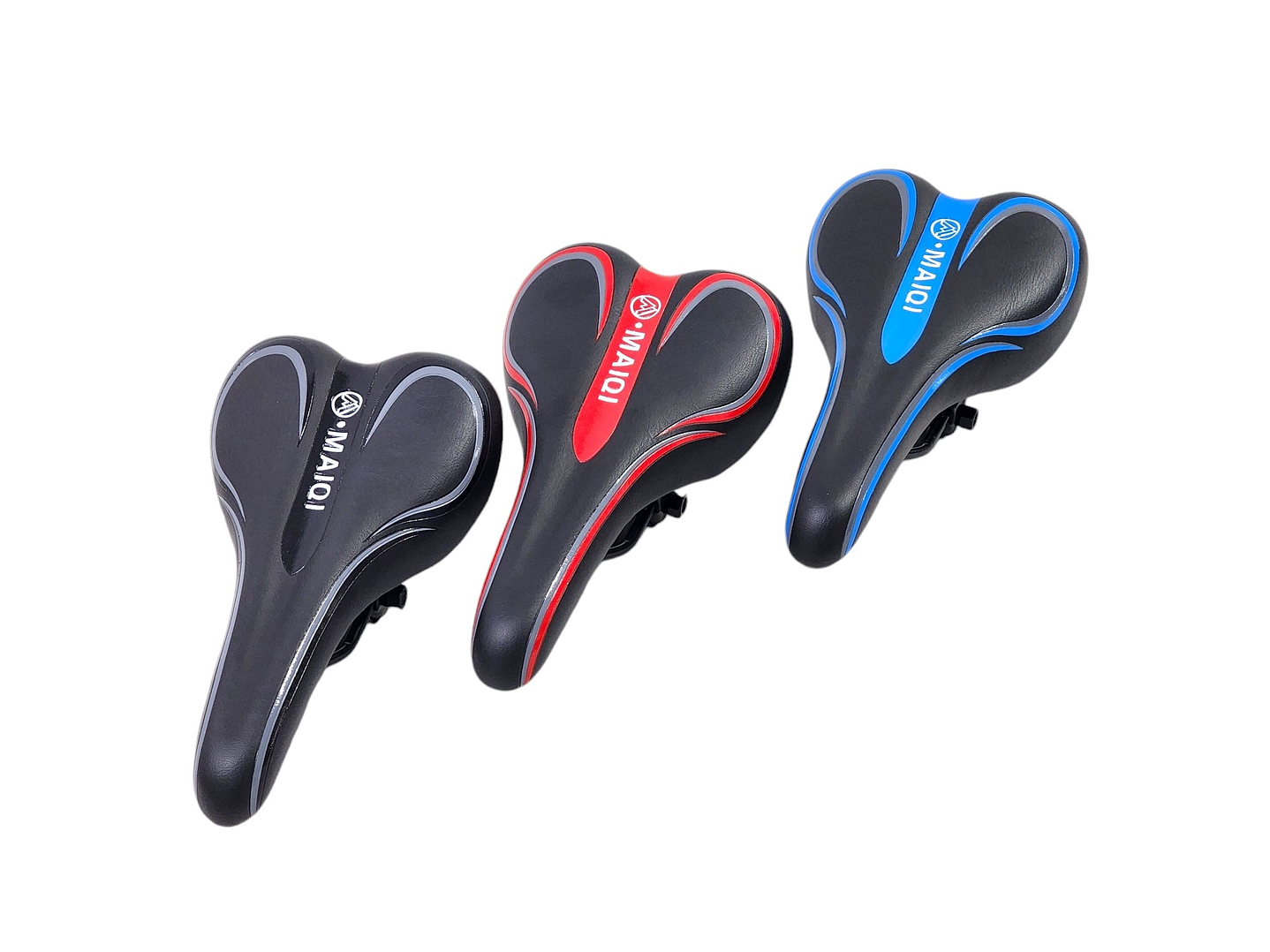 Sillín Silla Asiento Cómodo para Bicicleta Gris 18231 4