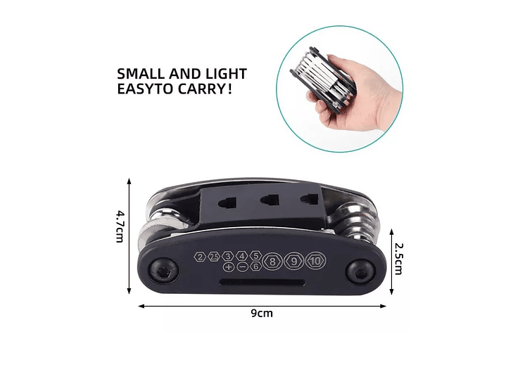 Kit Herramientas Bicicleta Allen Parche Reparación 18181 2
