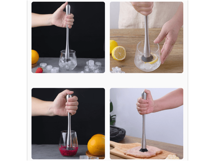 Mortero Triturador Profesional de bar Muddler coctelería 29cm 8