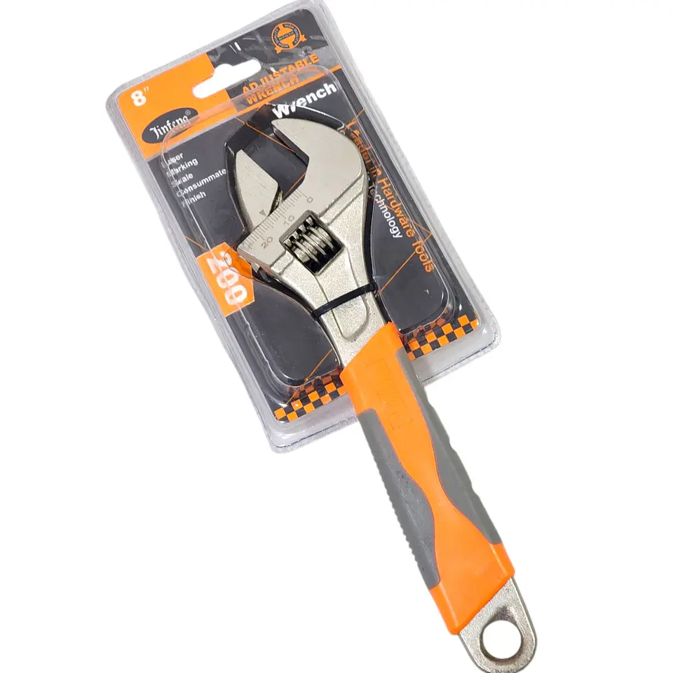 Llave Inglesa Ajustable 8″/200mm Mango Goma 1