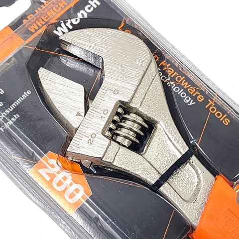 Llave Inglesa Ajustable 8″/200mm Mango Goma