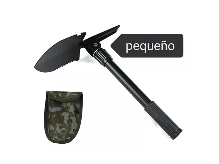 Mini Pala Plegable portátil Multiusos Negra 12455 3