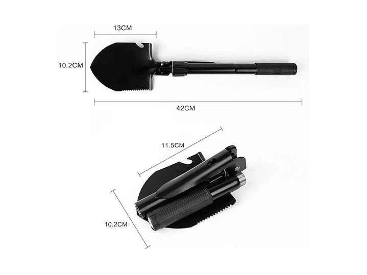 Mini Pala Plegable portátil Multiusos Negra 12455 4