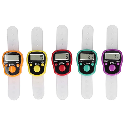 Contador Manual Digital Ajustable con Luz Tipo Anillo 10744