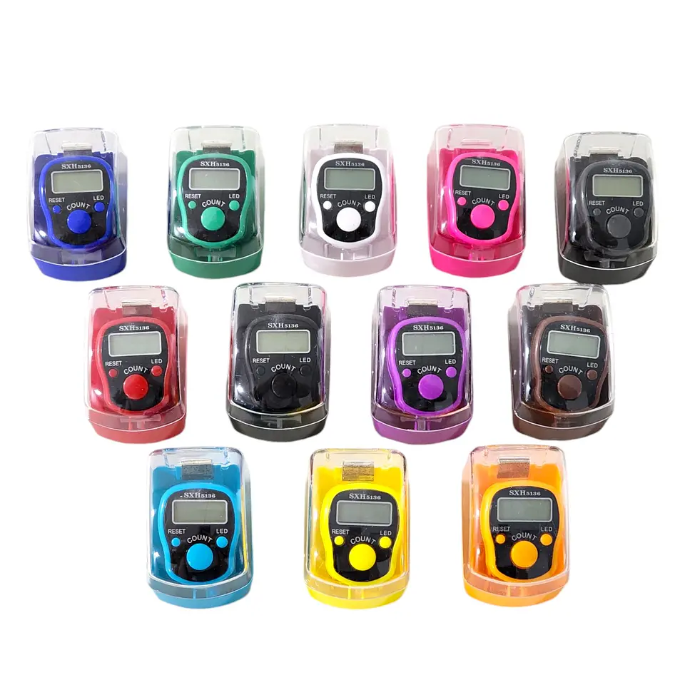 Contador Manual Digital Ajustable con Luz Tipo Anillo 10744 5