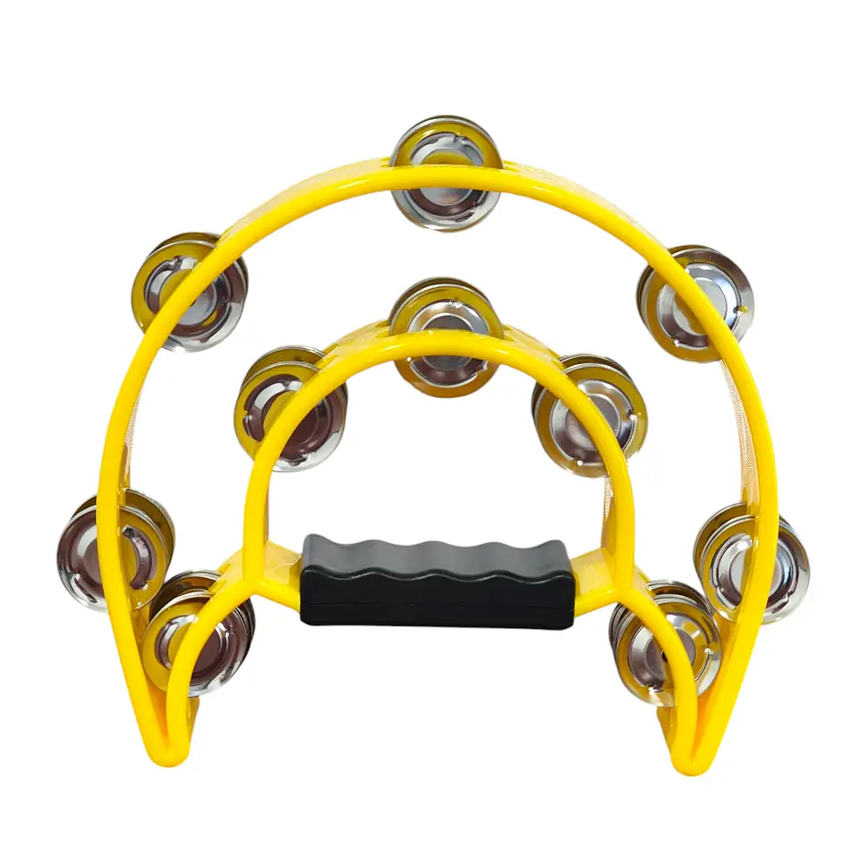 Pandero Musical Media Luna Hendrix Amarillo 20x20 cm 1