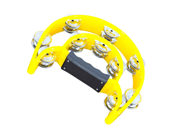 Pandero Musical Media Luna Hendrix Amarillo 20x20 cm 2