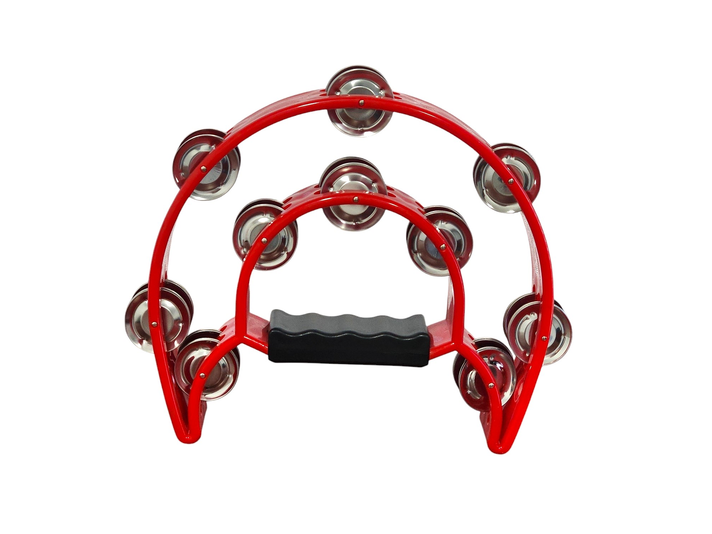 Pandero Musical Media Luna Hendrix Rojo 20x20 cm 1