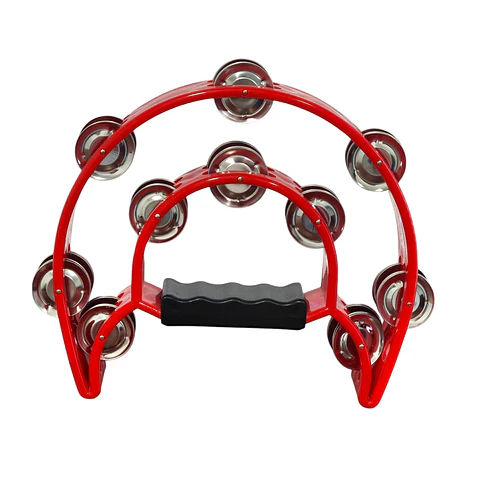 Pandero Musical Media Luna Hendrix Rojo 20x20 cm