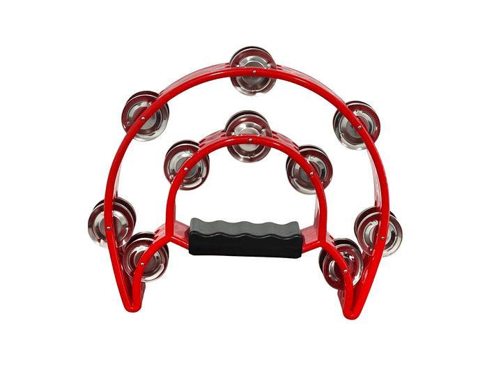 Pandero Musical Media Luna Hendrix Rojo 20x20 cm 1