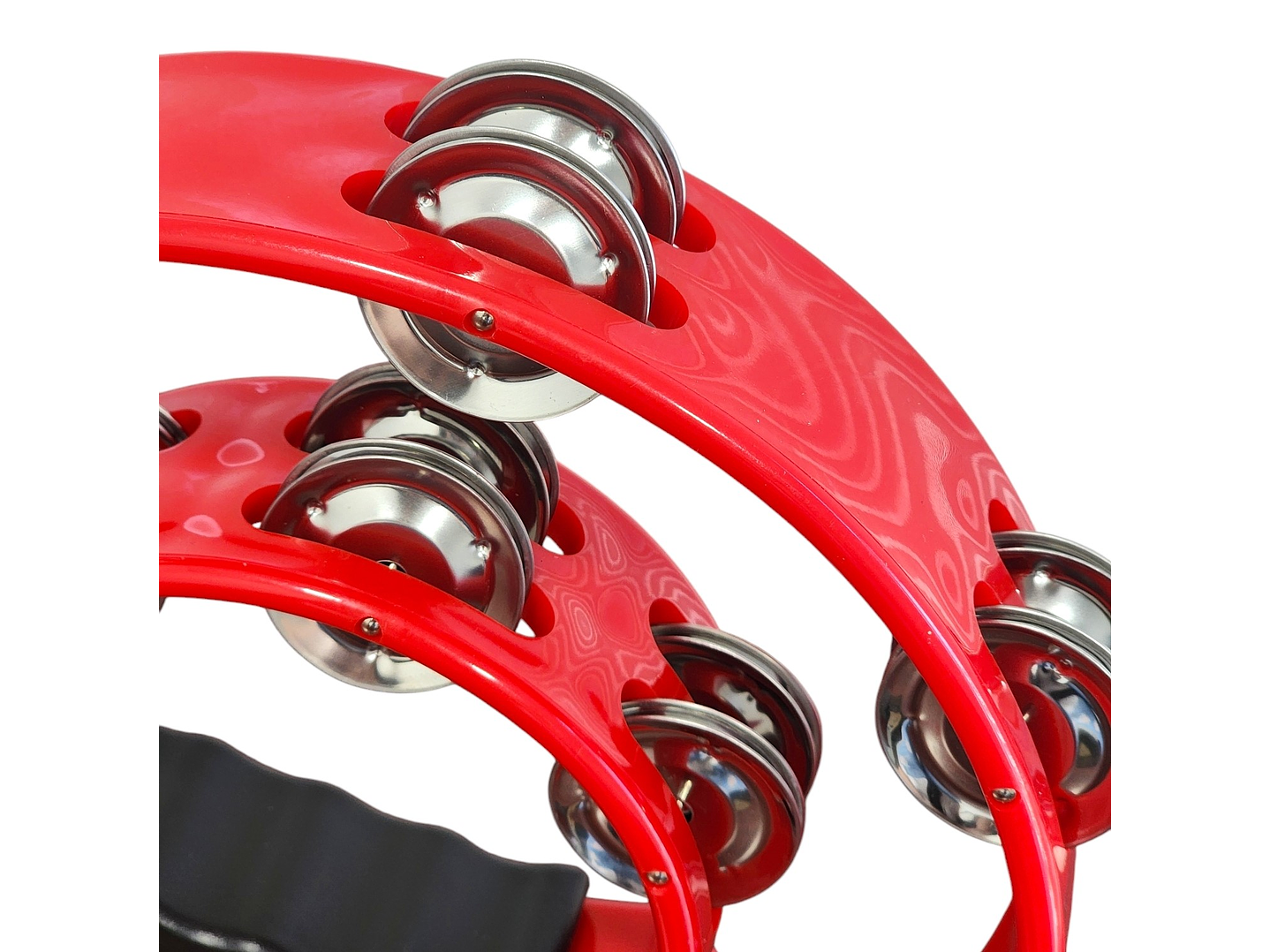 Pandero Musical Media Luna Hendrix Rojo 20x20 cm 3